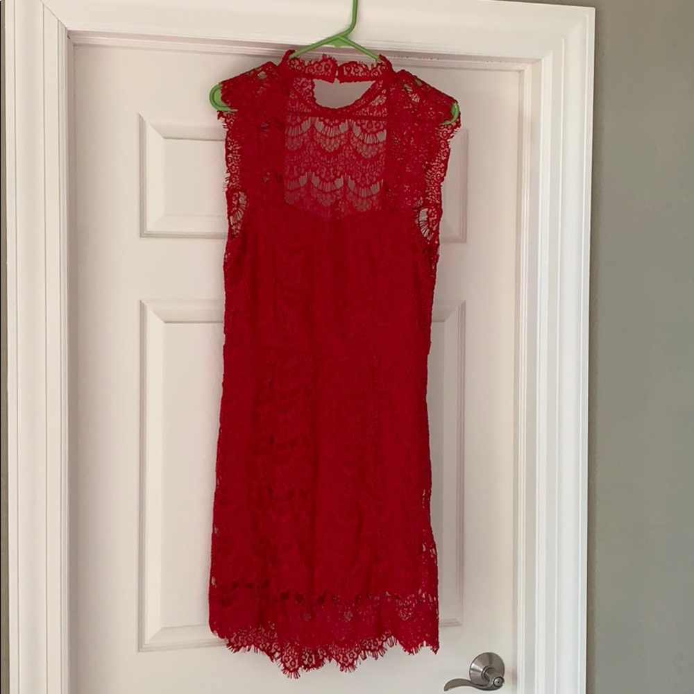 Free people intimately red dress. With tag!
